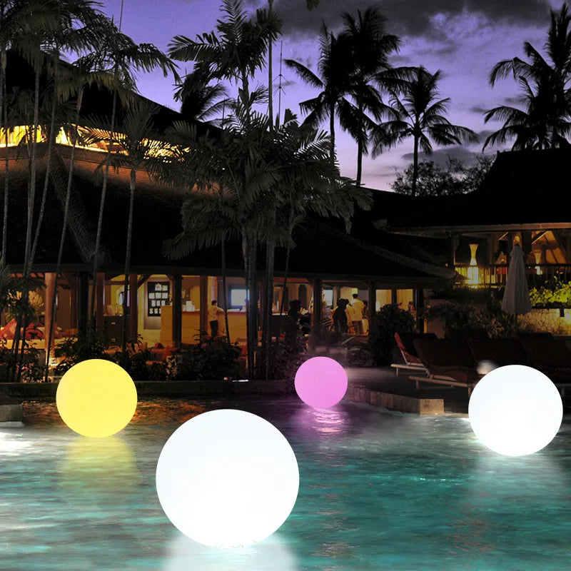 Axyaa RGB Led Water Float Ball with Remote Control - Outdoor Pool Decoration