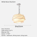 Axyaa Nordic Cream Style Acrylic Pendant Light for Modern Living, Bedroom, and Dining Room