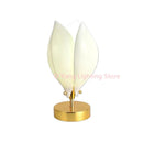 Axyaa Ceramic Magnolia Floor Lamps Metal Art Decorative Space with Light Bulbs