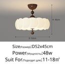Axyaa French Cream Retro Ceiling Lamps for Bedroom, Dining, Living Room