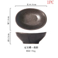 Axyaa Japanese Style Ceramic Snack Plates with Dipping Bowls