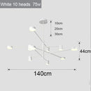 Axyaa LED Minimalist Chandelier Kitchen Island Lamp Living Room Luxury Lighting