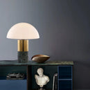 Axyaa Marble Foot Glass Desk Lamp