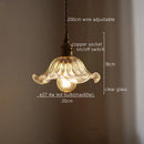 Axyaa Green Stripe Glass Pendant Lamp for Home Decor and Lighting