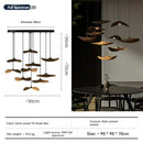 Axyaa Retro Wood Staircase Island Pendant Light