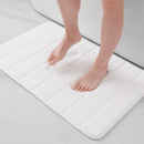 Luxury Memory Foam Bath Mat by Axyaa: Super Absorbent, Soft Coral Velvet, Non-Slip Rug