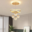 Axyaa Acrylic Crystal Chandelier LED Pendant Lamp for Home Decor and Indoor Lighting