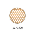 Axyaa Bamboo Round Sieve Basket: Handwoven Eco-Friendly Decorative Storage Organizer