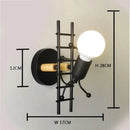 Axyaa Cute Doll Wall Light for Bedroom - LED Indoor Sconce Home Decors