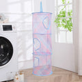 Axyaa Hanging Laundry Basket - Mesh Storage Organizer for Clothes, Toys, and Sundries
