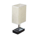 Axyaa Pull Chain Bedside Lamp with 2 Phone Stands and AC Outlet