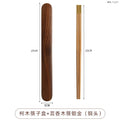 Axyaa Premium Wooden Chopsticks Box - Portable Single-Serving Cutlery Holder