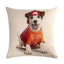 Axyaa Cute Animal Print Pet Pillow Cover for Home Sofa Decoration