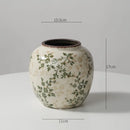 Axyaa Ceramic Vase: French Retro Pastoral Style, High Sense, Creative Ornament