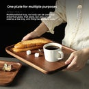 Axyaa Black Walnut Wood Tea Tray for Coffee Tea Desserts Storage Dinner Tray