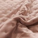Axyaa Ruffle Pillowcase Set, Quilted Cotton Cover, White, 50*75cm