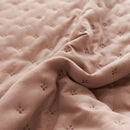 Axyaa Quilted Cotton Ruffle Pillowcase Set in Soft White, 50*75cm