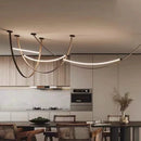 Axyaa Modern LED Chandelier Pendant Light Ceiling Lamp for Indoor Dining Room