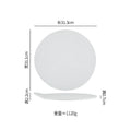 Axyaa Stone Pattern Ceramic Plate - Matte Finish Molecular Cuisine Tableware