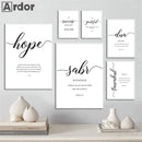 Islamic Quotes Wall Art Canvas - Axyaa Modern Quran Prints for Bedroom Decor