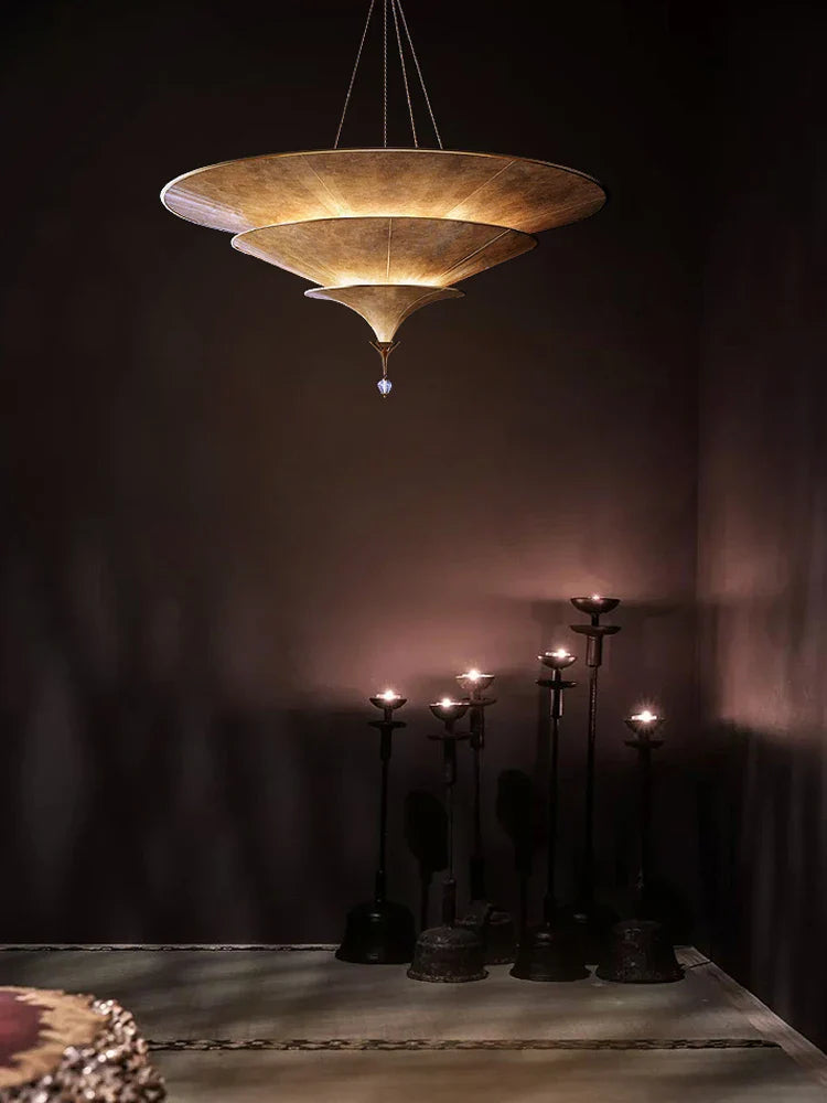 Axyaa Wabi Sabi Chandelier Pendant Light for Home Staircase Decor