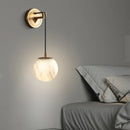 Axyaa Copper Marble Wall Light 12/15cm G9 Bulb for Bedroom Dining Room Sconce