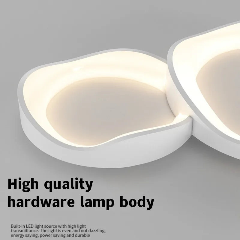 Axyaa White LED Ceiling Chandelier with Remote Control