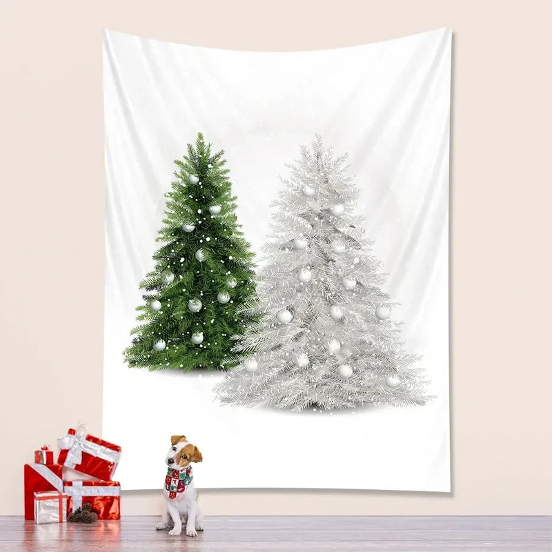 Axyaa Christmas Tree Tapestry Wall Decoration Living Room Bedroom Home Decor