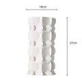 Axyaa Geometric Ceramic Petal Flower Vase Home Decor Ornament