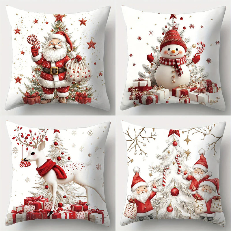 Axyaa Christmas Decor Pillowcase Home Room Sofa Cushion Cover