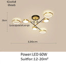 Axyaa Nordic LED Ceiling Light: Minimalist Design for Bedroom and Living Room Decor