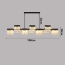Axyaa Crystal Chandelier Stair Pendant Living Room Interior Lighting