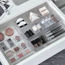 Axyaa Acrylic Desk Drawer Organizers Set Clear Makeup Storage Box & Bathroom Organizer