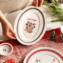 Axyaa Christmas Ceramic Dim Sum Plate - Creative Holiday Gift