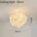 Axyaa Feather Round LED Chandelier for Modern Living Spaces
