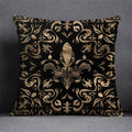 Axyaa Black Gold Plant Design Pillowcase for Elegant Home Decor