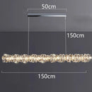 Axyaa Crystal Chandelier Pendant Light for Living Room and Dining Room
