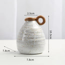 Axyaa Ceramic Vase: Retro American Country Style Home Decor with Hydroponic Flowers