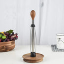 Axyaa Beech Wood Tissue Storage Rack: Creative Vertical Kitchen Organizer