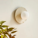 Axyaa Natural Yellow Stone LED Wall Lamp for Modern Wabi Sabi Style Lighting