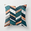 Axyaa Wood Texture Marble Pillowcases - Geometric Cushions Case for Home Decor
