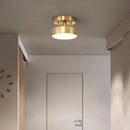 Axyaa Brass LED Chandelier: Adjustable Angle Fixture for Bedroom, Living Room, Kitchen & Aisle