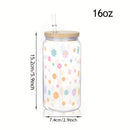 Axyaa Daisy Cherry Blossom 16oz Reusable Cup with Straw Lid, Durable Drinkware