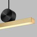 Axyaa Brass Line Strip Pendant Lamp - LED Linear Light Fixture