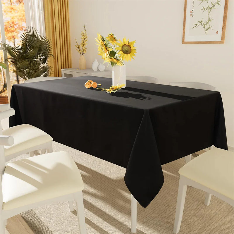 Axyaa Water Resistant Tablecloth: Stylish, Easy-Care Table Cover for Dining and Outdoor