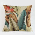 Axyaa Tropical Plant Leaves Cushion Cover for Home Decor
