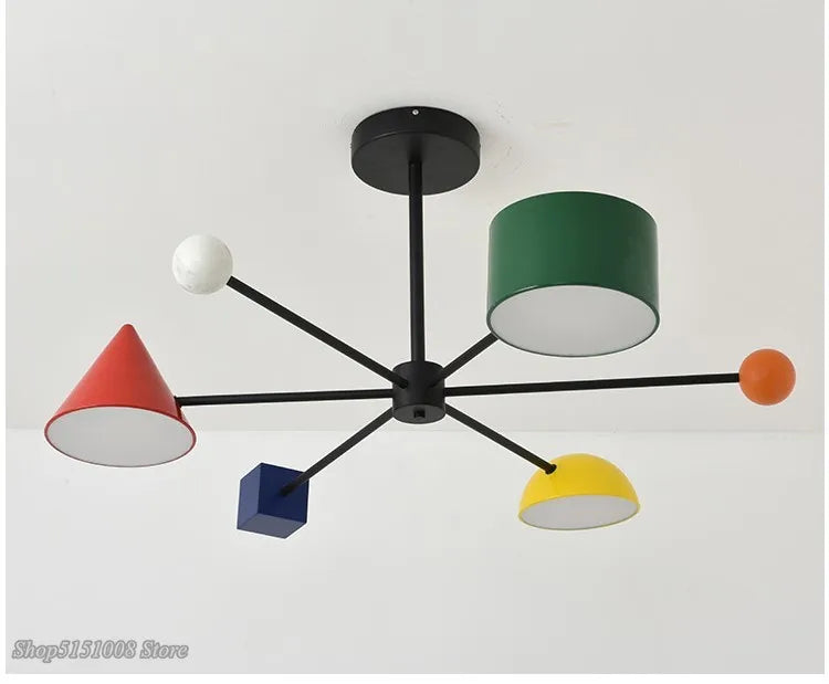 Axyaa Modern LED Chandelier for Kids Room and Restaurant Decor
