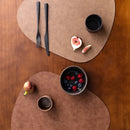 Axyaa PU Leather Placemats & Coasters Set for Kitchen Dining Table Mats