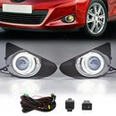 Axyaa LED Fog Lamp Toyota Yaris DRL Angel Eyes 2012-2014 - 12V