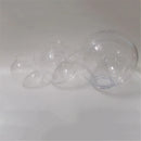 Axyaa Clear Acrylic Globe Lampshade for Post Pillar Lamps - D15cm/D20cm/D25cm